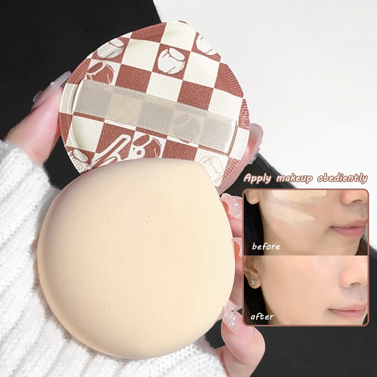 Bb Cushion Korean - مجموعة كريم أساس مكياج جاف ورطب،