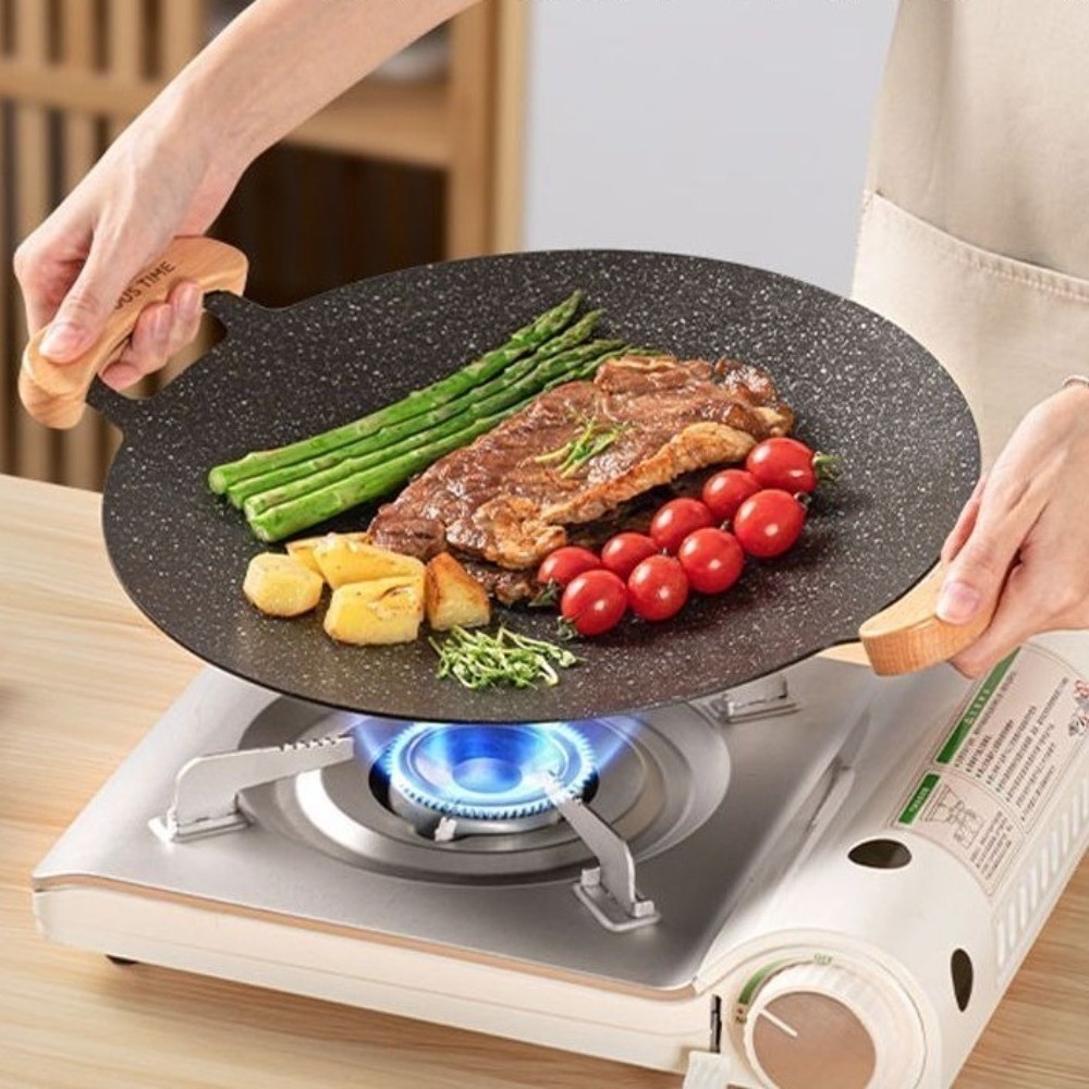 مقلاة شواء كورية مستديرة مقاس  - مراجعة Korean Bbq Grill وسعره