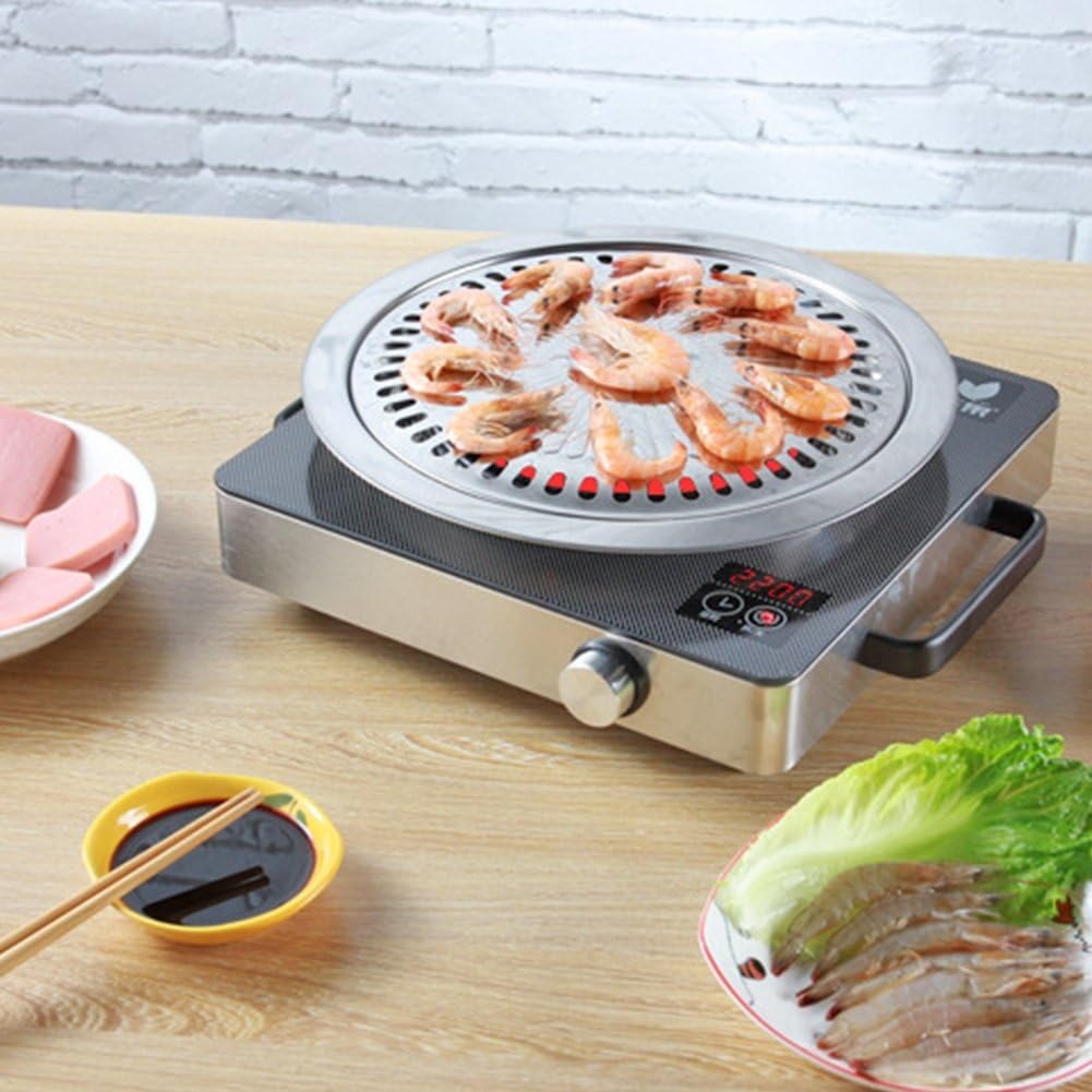 مجموعة مقلاة شواء كورية مع سلة - مراجعة Korean Bbq Grill وسعره