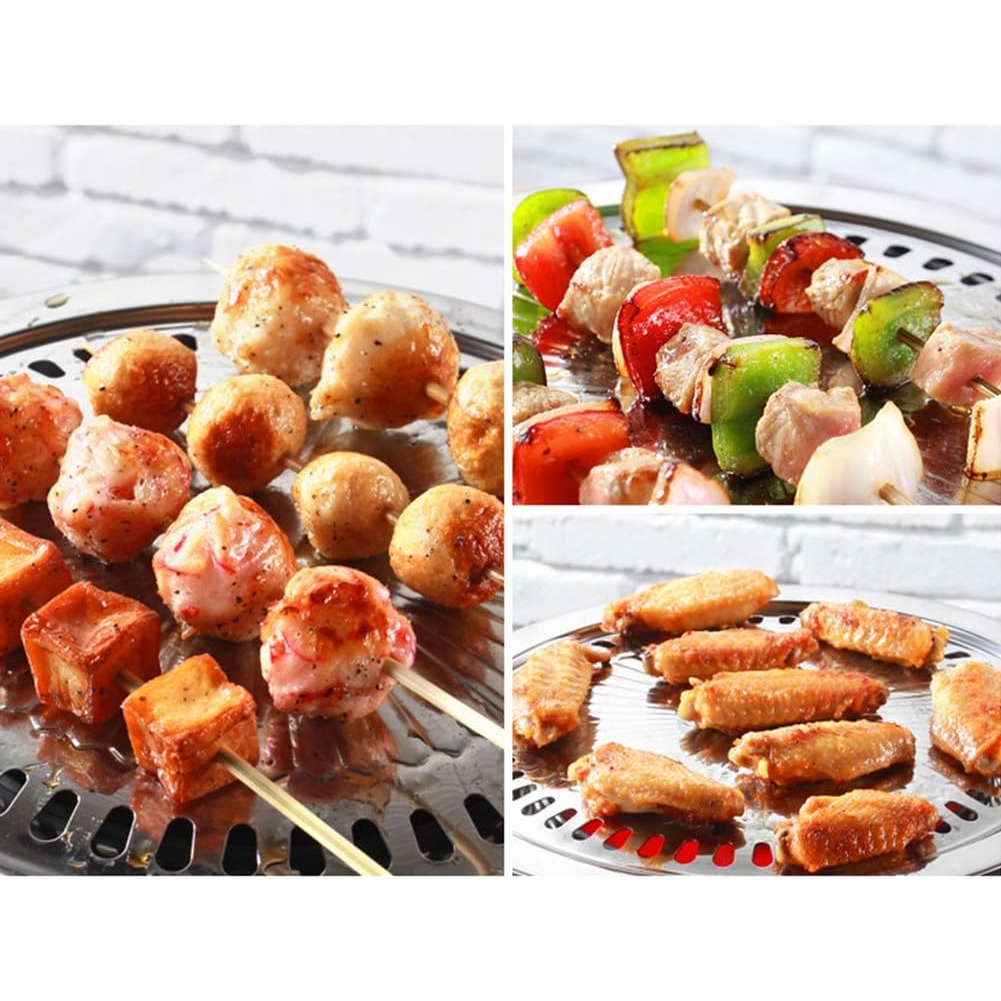 مجموعة مقلاة شواء كورية مع سلة - مراجعة Korean Bbq Grill وسعره