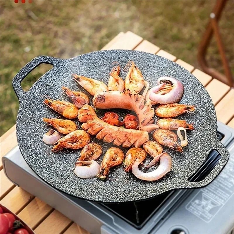 تصميم جديد: مقلاة شواء دائرية  - مراجعة Korean Bbq Grill وسعره